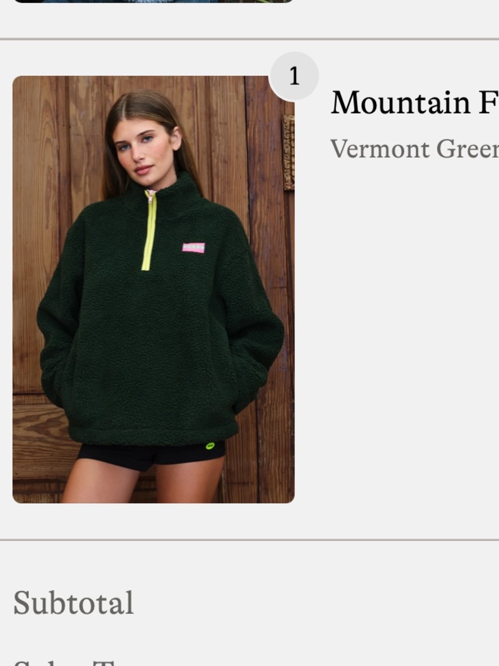NWT Dairy boy mountain fleece - vermont green